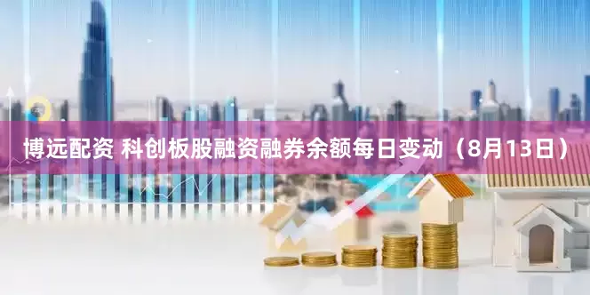 博远配资 科创板股融资融券余额每日变动（8月13日）
